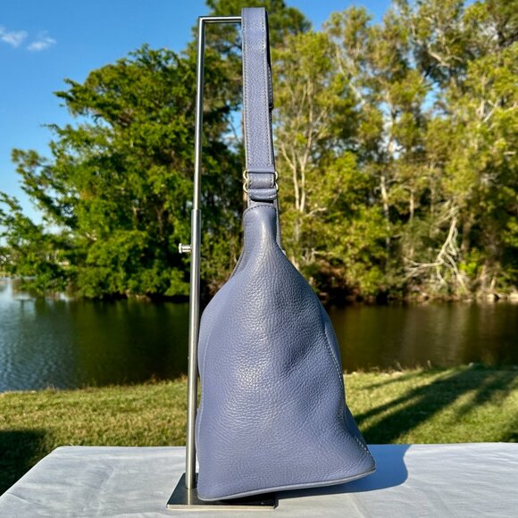 COACH Vintage 97 Sonoma Bucket Bag Periwinkle XL Slouchy Full Grain Leather 4927 - Picture 8 of 16